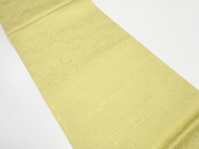 JAPANESE KIMONO / ANTIQUE FUKURO OBI / SILK / WOVEN PHOENIX & FLORA SARASA